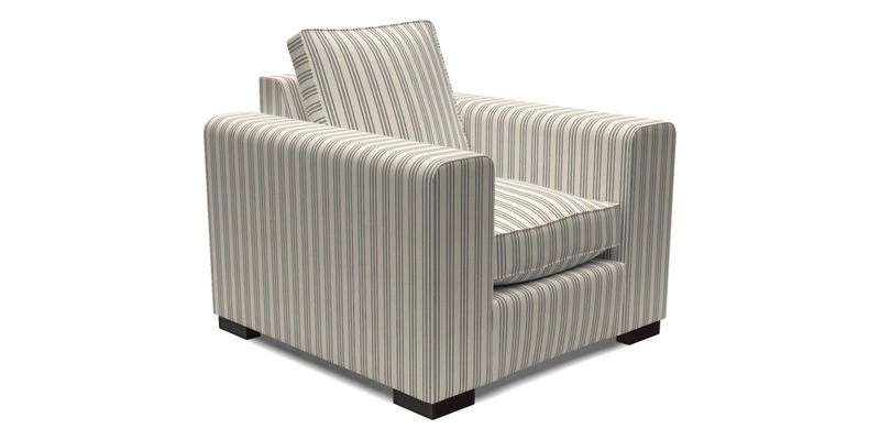 Saxmundham Chair in Two Tone Plain Biscuit