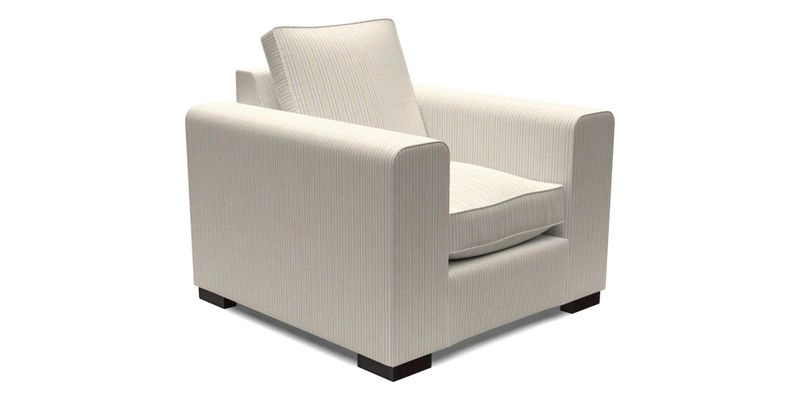 Saxmundham Chair in Two Tone Plain Biscuit