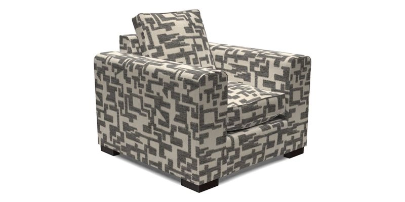 Saxmundham Chair in Two Tone Plain Biscuit