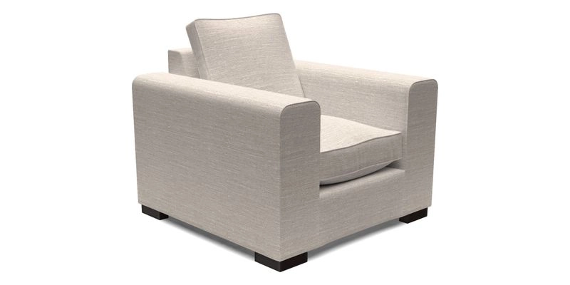 Saxmundham Chair in Two Tone Plain Biscuit