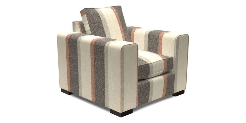 Saxmundham Chair in Two Tone Plain Biscuit