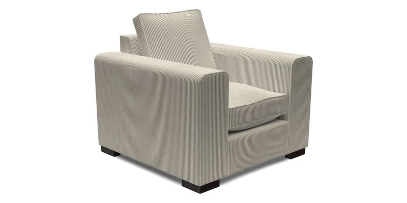 Saxmundham Chair in Two Tone Plain Biscuit