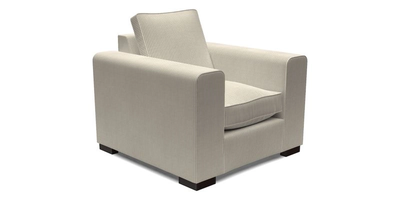 Saxmundham Chair in Two Tone Plain Biscuit