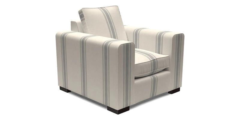 Saxmundham Chair in Two Tone Plain Biscuit