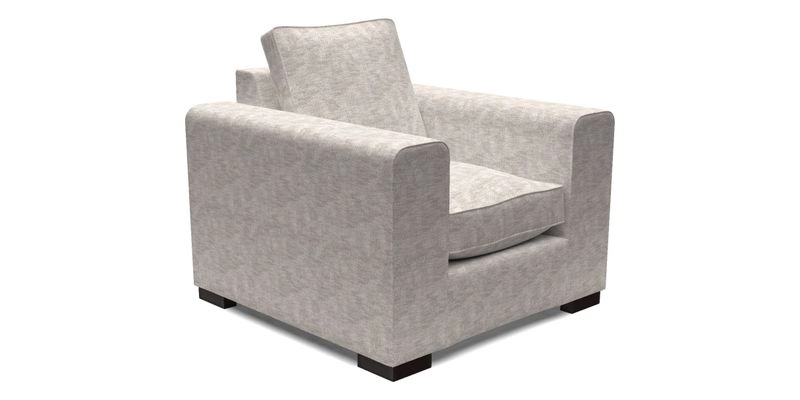 Saxmundham Chair in Two Tone Plain Biscuit