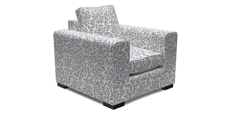 Saxmundham Chair in Two Tone Plain Biscuit