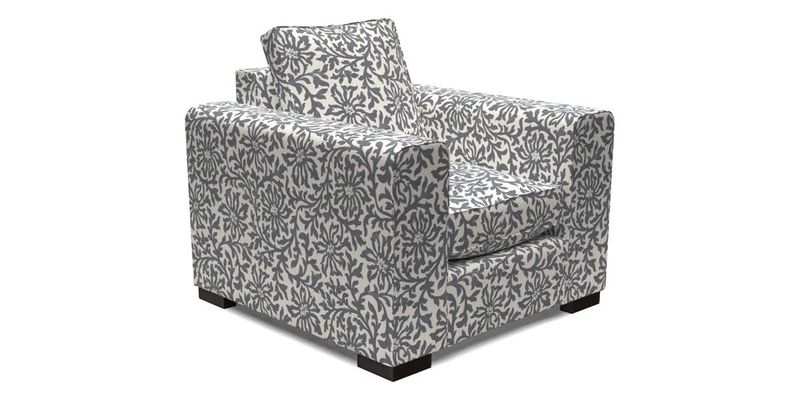 Saxmundham Chair in Two Tone Plain Biscuit