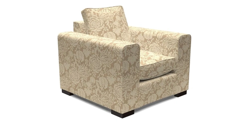 Saxmundham Chair in Two Tone Plain Biscuit