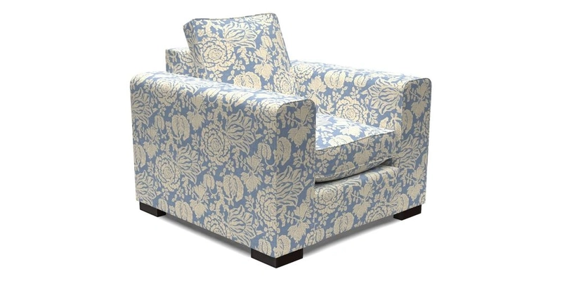 Saxmundham Chair in Two Tone Plain Biscuit