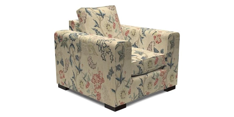 Saxmundham Chair in Two Tone Plain Biscuit