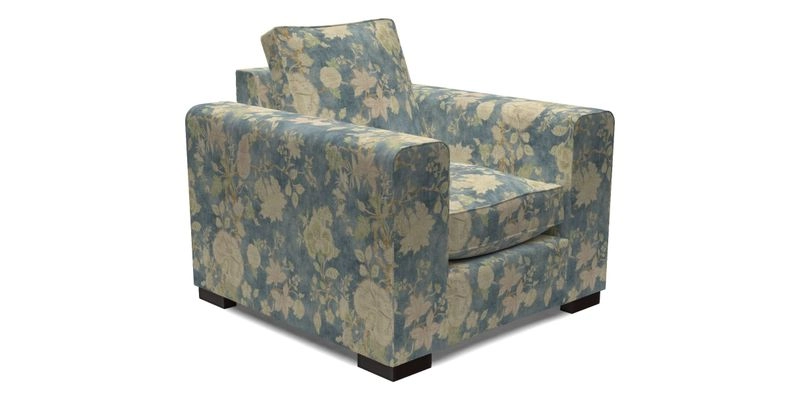 Saxmundham Chair in Two Tone Plain Biscuit