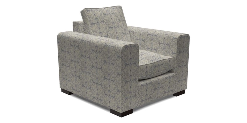 Saxmundham Chair in Two Tone Plain Biscuit