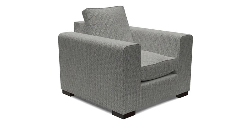 Saxmundham Chair in Two Tone Plain Biscuit