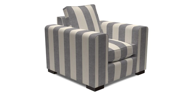 Saxmundham Chair in Two Tone Plain Biscuit