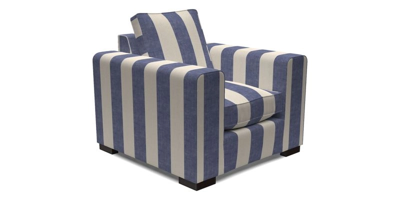 Saxmundham Chair in Two Tone Plain Biscuit