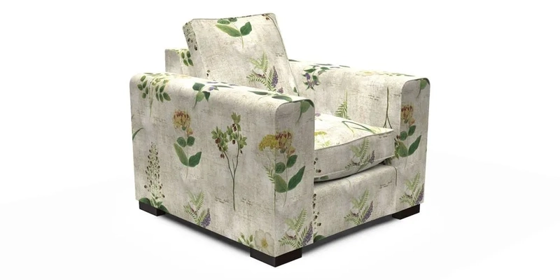 Saxmundham Chair in Two Tone Plain Biscuit