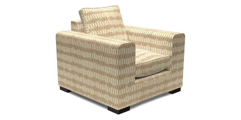 Saxmundham Chair in Two Tone Plain Biscuit