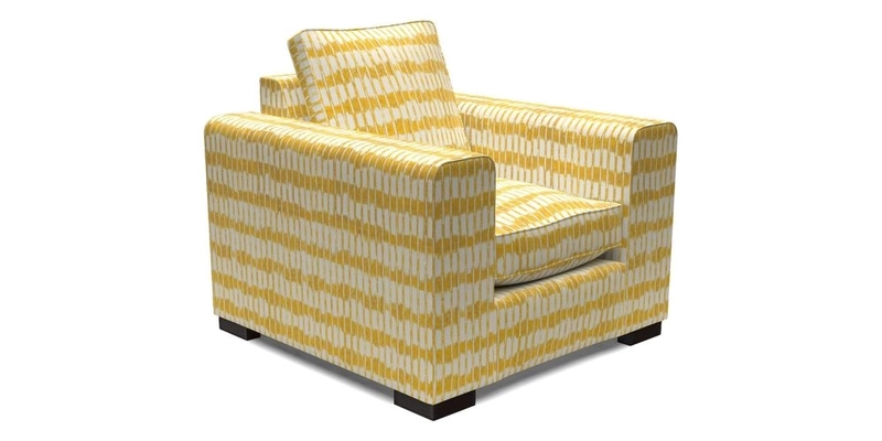 Saxmundham Chair in Two Tone Plain Biscuit