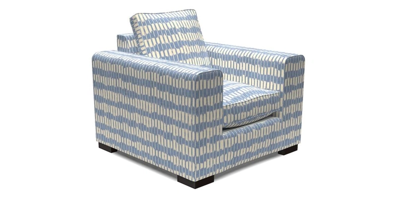 Saxmundham Chair in Two Tone Plain Biscuit