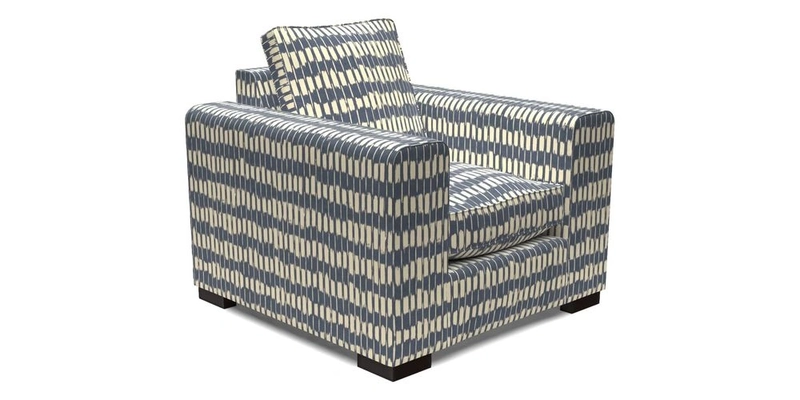 Saxmundham Chair in Two Tone Plain Biscuit