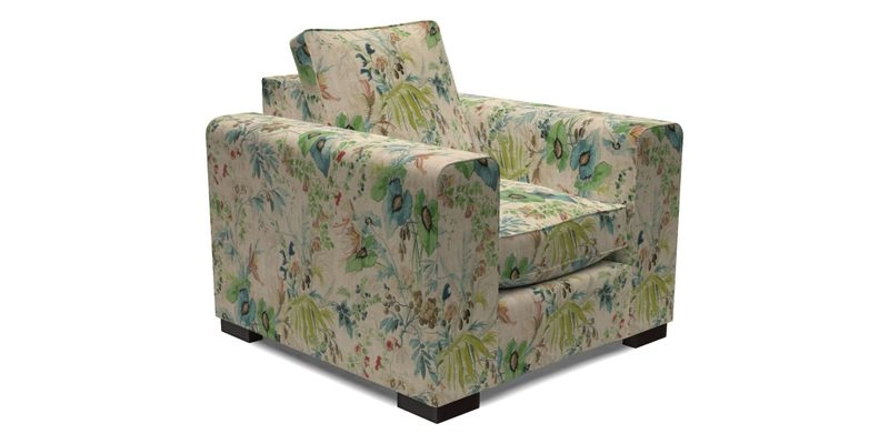 Saxmundham Chair in Two Tone Plain Biscuit