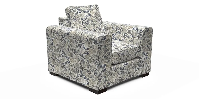 Saxmundham Chair in Two Tone Plain Biscuit