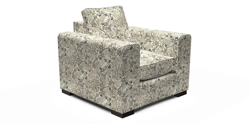 Saxmundham Chair in Two Tone Plain Biscuit