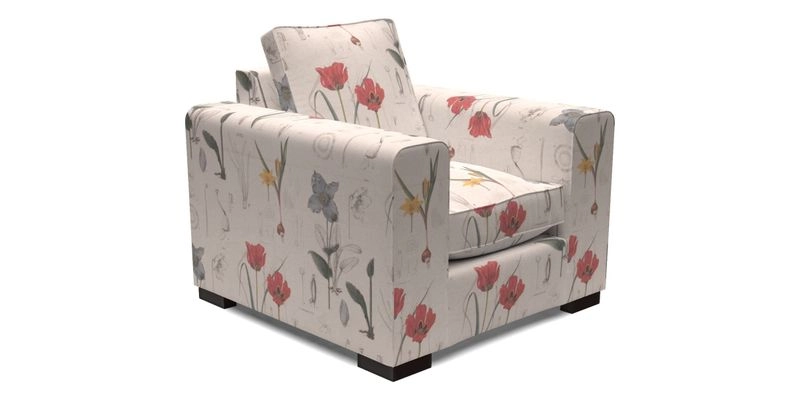 Saxmundham Chair in Two Tone Plain Biscuit