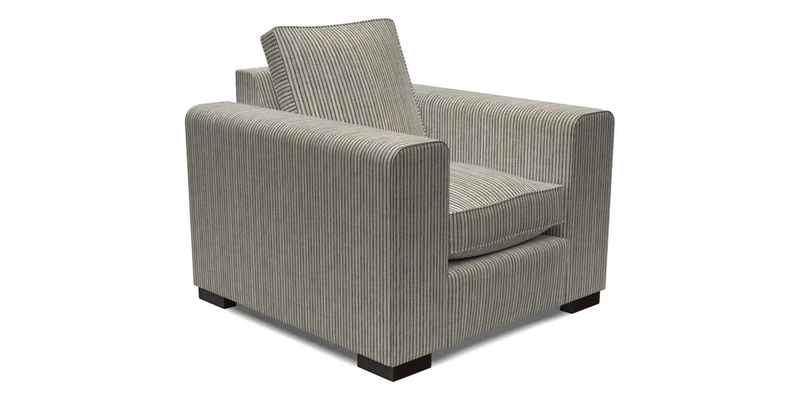 Saxmundham Chair in Two Tone Plain Biscuit