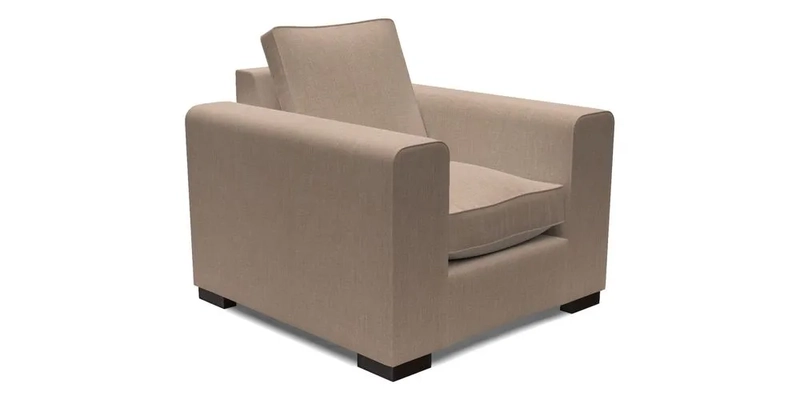 Saxmundham Chair in Two Tone Plain Biscuit