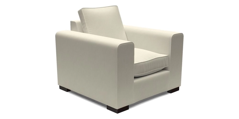 Saxmundham Chair in Two Tone Plain Biscuit