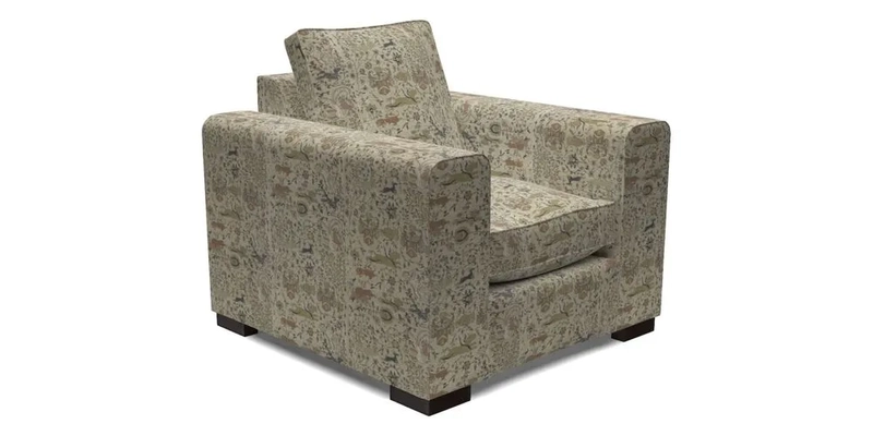 Saxmundham Chair in Two Tone Plain Biscuit