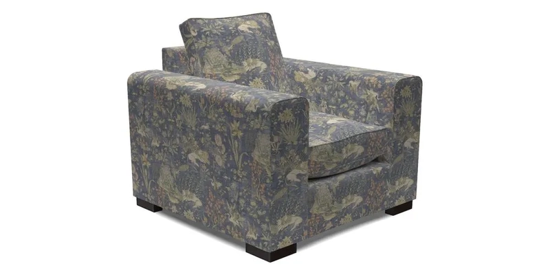 Saxmundham Chair in Two Tone Plain Biscuit