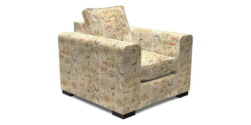 Saxmundham Chair in Two Tone Plain Biscuit