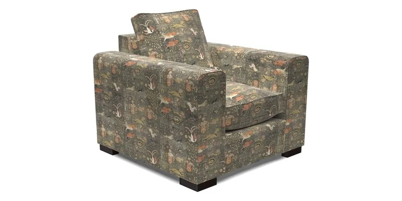 Saxmundham Chair in Two Tone Plain Biscuit