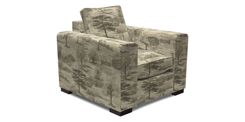 Saxmundham Chair in Two Tone Plain Biscuit