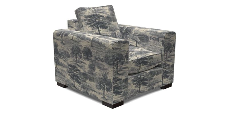 Saxmundham Chair in Two Tone Plain Biscuit