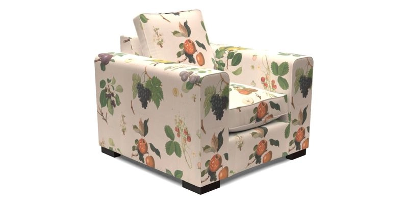 Saxmundham Chair in Two Tone Plain Biscuit