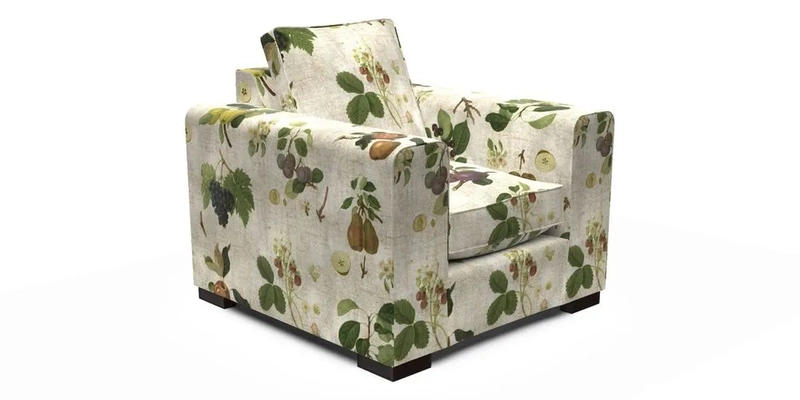 Saxmundham Chair in Two Tone Plain Biscuit