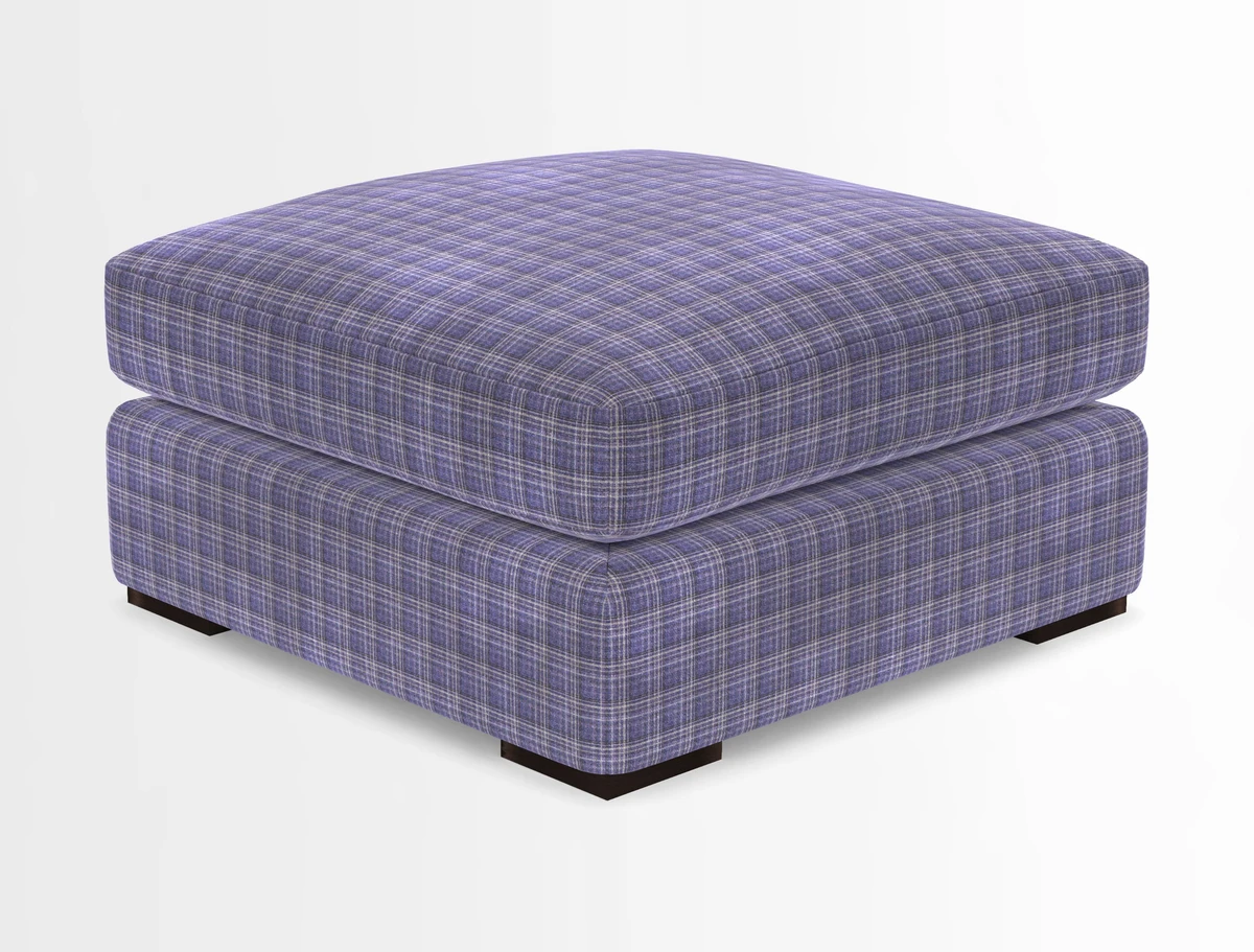 Stockbridge Combi Footstool in Two Tone Plain Biscuit