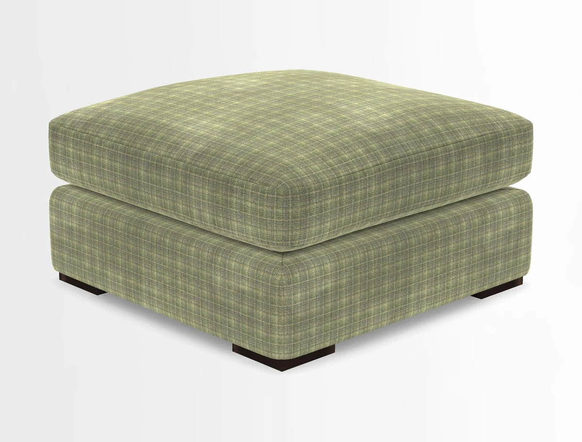 Stockbridge Combi Footstool in Two Tone Plain Biscuit
