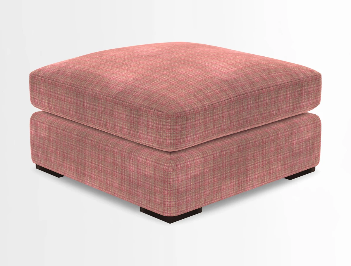 Stockbridge Combi Footstool in Two Tone Plain Biscuit