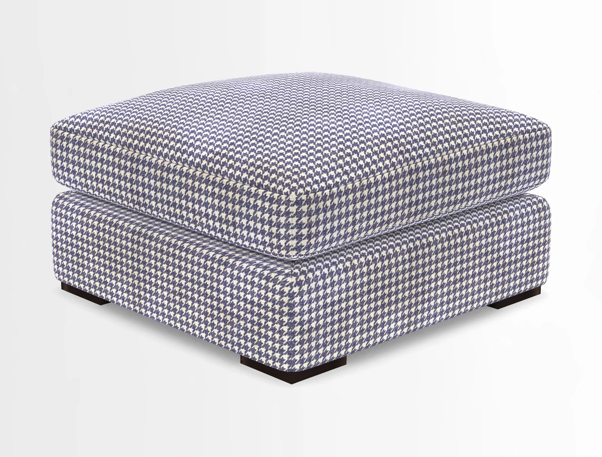 Stockbridge Combi Footstool in Two Tone Plain Biscuit
