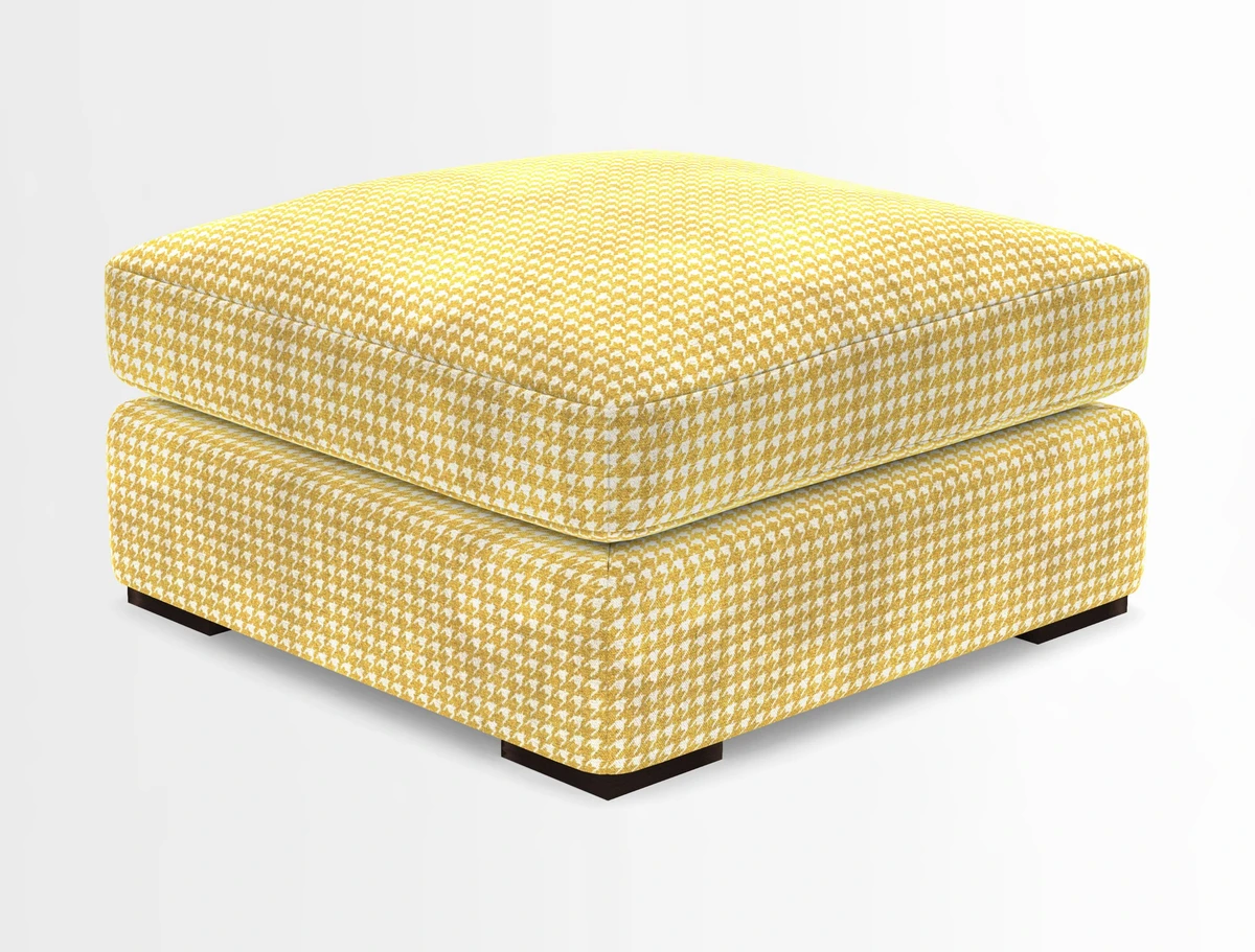 Stockbridge Combi Footstool in Two Tone Plain Biscuit