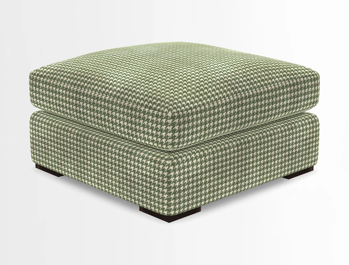 Stockbridge Combi Footstool in Two Tone Plain Biscuit