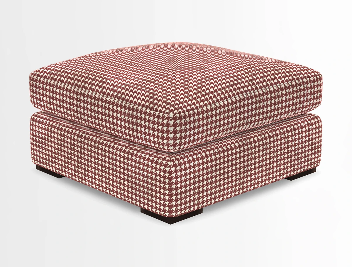 Stockbridge Combi Footstool in Two Tone Plain Biscuit
