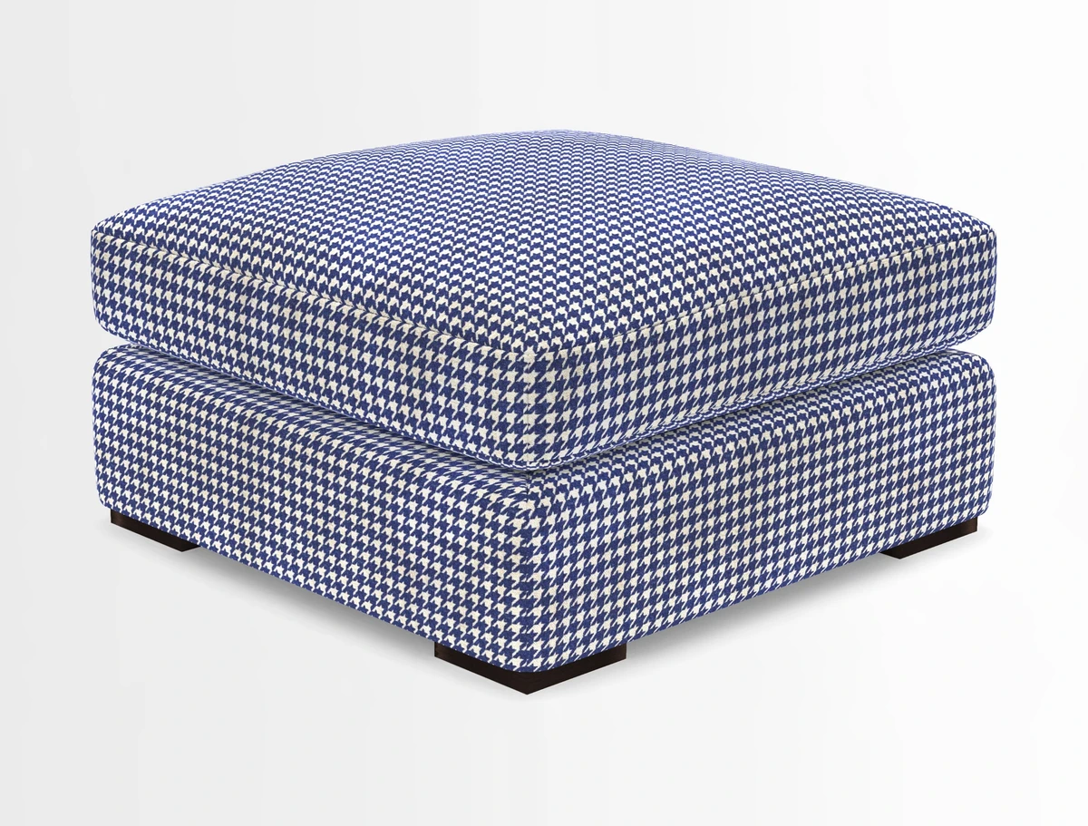 Stockbridge Combi Footstool in Two Tone Plain Biscuit
