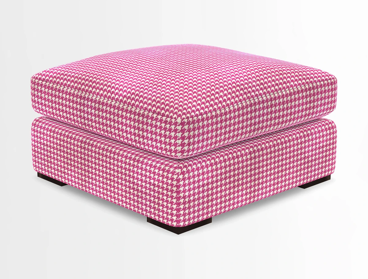 Stockbridge Combi Footstool in Two Tone Plain Biscuit