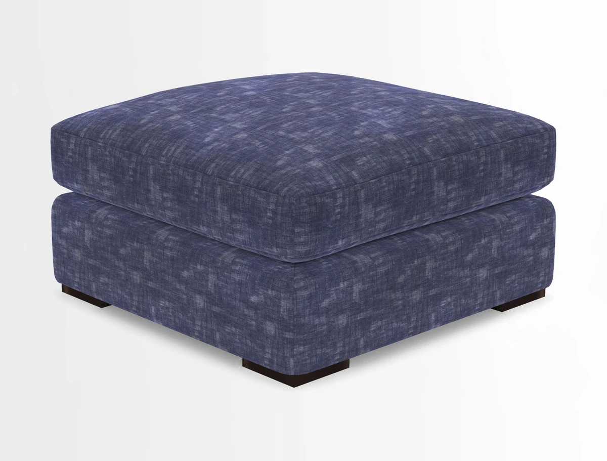 Stockbridge Combi Footstool in Two Tone Plain Biscuit