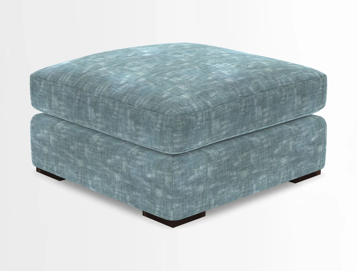 Stockbridge Combi Footstool in Two Tone Plain Biscuit
